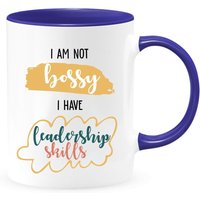I'm Not Bossy Ich Habe Führungsfähigkeiten Zwei-Toned Kaffeebecher, Lustige Führung Niedliche Bossy Kaffeebecher Für Chef von shopbydave