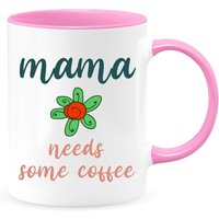 Mama Braucht Kaffee Zwei-Toned Kaffeetasse, Kaffee Reisebecher, Geschenk, Kaffeebecher, Neue Mama, Geschenk Für Frau, Frau von shopbydave