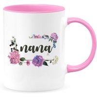 Nana Zwei-Ton-Kaffeetasse Oder Teetasse, Geburtstagsbecher Für Oma, Muttertagsgeschenk Oma Reisebecher, Schöne Tasse von shopbydave