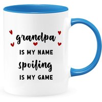 Opa Is My Name Spoiling The Game 2-Toned Coffee Mug, Grandpa Coffee Mugs, Travel Mug, Funny Mug von shopbydave