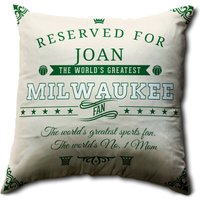 Personalisierte Milwaukee Basketball Kissenhülle, Milwaukee, Papa, Mama, Kissenhülle Korb Ball Coach, Geschenk Für Männer von shopbydave