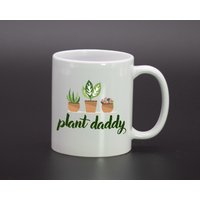 Pflanze Papa Weißen Kaffeebecher Oder Teetasse, Verrückte Papa, Liebt Kaffeebecher, Für Grünen Daumen, Geschenkideen von shopbydave