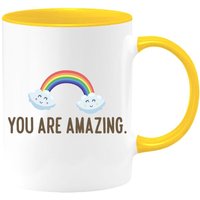 Sie Sind Erstaunliche Zweifarbige Kaffeetasse, Geschenk Für Sich Selbst, Affirmationsgeschenk, Familie, Freunde, Mitarbeiter, Süßes von shopbydave