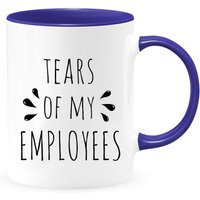 Tränen Meiner Mitarbeiter Zwei-Toned Kaffeetasse Oder Teetasse, Fun Boss Kaffeebecher, Reisebecher Für Chef, Tasse Von Mitarbeiter, Freche von shopbydave