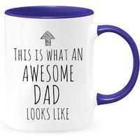 Was Für Ein Toller Papa Aussieht Zweifarbige Kaffeetasse, Lustige Geschenkidee Papa, Überraschungsgeschenk Reisebecher Geschenk Zum Vatertag von shopbydave