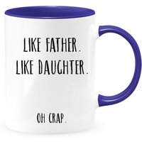 Wie Vater Wie Tochter Zweitönige Kaffeetasse, Vatertag Kaffeebecher, Geschenkideen Zum Vatertag, Geschenk Von Tochter, Humorvoller von shopbydave