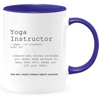 Yogalehrer Zweifarbige Kaffeetasse Oder Teetasse, Danke Kaffeetasse, Dankbarkeit Tasse, Geburtstagsgeschenk von shopbydave