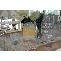 Personalisierbare Tischnummern Tischaufsteller Bogen Acrylic Hochzeit Geburtstag von shopbymela