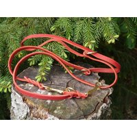 3-Fach Verstellbare Führleine Aus Fettleder von shoprsp