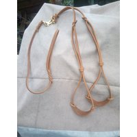 Koppelleine Aus Fettleder Mit Abnehmbaren Armen Und Kehlkopfschutz von shoprsp