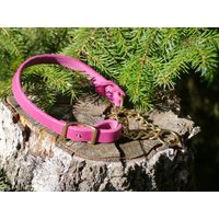 Pinkfarbenes Fettlederhalsband Für Größere Hunde, Mit Zugkette Pinkfarbenes Fettlederhalsband Für Größere Hunde, Mit Zugkette von shoprsp