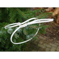 Showleine Aus Fettleder Weiß Ausstellungsleine Vorführleine von shoprsp