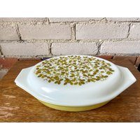 Pyrex Verde Geteilte Auflaufform 1 Qt Mit Deckel von shoptigertiger