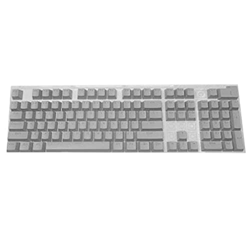 SweetWU Tastenkappen mit ABS-Hintergrundbeleuchtung, OEM-Profil, zweifarbig, Spritzguss-Tasten, für mechanische Gaming-Tastatur, MX-Schalter, Grau, 104 Stück SweetWU Tastenkappen mit ABS-Hintergrundbeleuchtung, OEM-Profil, zweifarbig, Spritzguss-Tasten, für mechanische Gaming-Tastatur, MX-Schalter, Grau, 104 Stück von shorecofei
