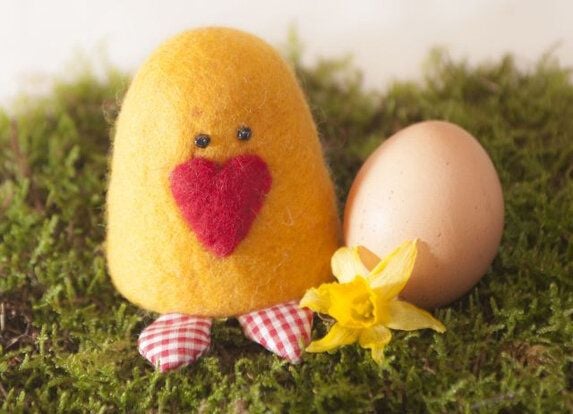 short'n'pietz Küken als Filz Eierwärmer von short'n'pietz