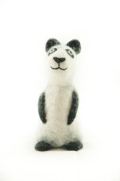 short'n'pietz Panda als Filz Eierwärmer von short'n'pietz