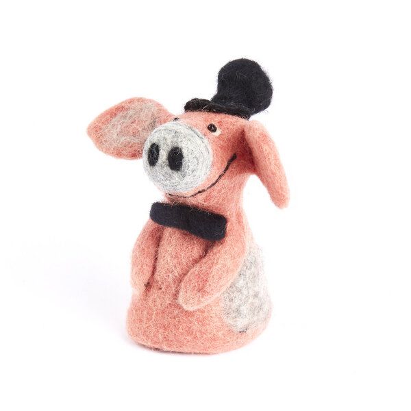 short'n'pietz Schwein Bräutigam als Filz Eierwärmer von short'n'pietz
