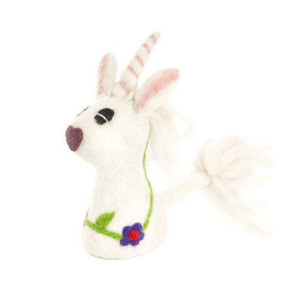 short'n'pietz Weisses Einhorn als Filz Eierwärmer von short'n'pietz