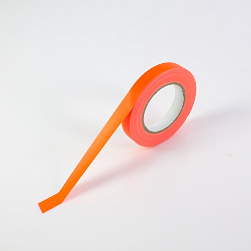 Gaffa Tape neonorange uv-aktiv, 19mm x 25m, wasserabweisend - Gewebeklebeband / Gaffer Klebeband - showking von showking