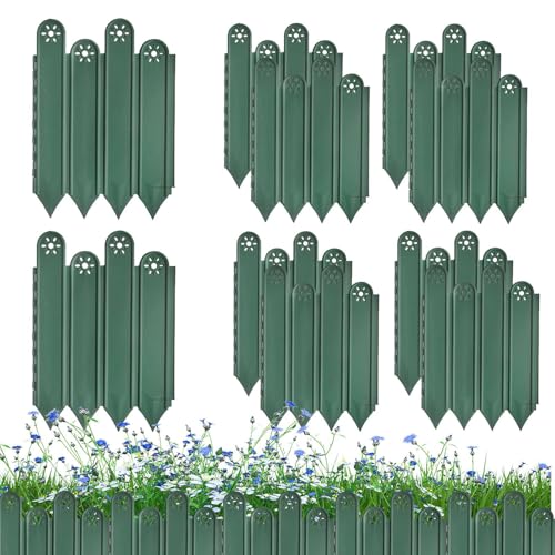 shpuuyy Gartenumrandungen Und Kantenschutz | Pflasterstein-Einfassung - Schutzzaun Zierzaun Für Rasen Garten Blumenbeete Wege Terrasse von shpuuyy
