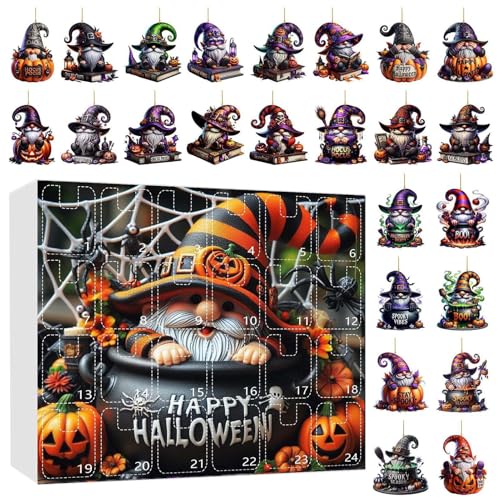 shpuuyy Halloween-Countdown-Kalender, Acryl, flache Zwerge, Countdown-Kalender, 24-Tage-Planer, Ornament, Dekoration für Schreibtisch, Klassenzimmer, Büros, Familie, Verlobung, Hochzeit shpuuyy Halloween-Countdown-Kalender, Acryl, flache Zwerge, Countdown-Kalender, 24-Tage-Planer, Ornament, Dekoration für Schreibtisch, Klassenzimmer, Büros, Familie, Verlobung, Hochzeit von shpuuyy