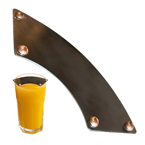 shpuuyy Schnurrbartbecher-Schutz | Edelstahl Schnurrbart Trinkschutz,Einfach Zu Befestigen Für Weingläser Biergläser Kaffeetassen Und Verabschiedung Von Schmutzigem Bart Und Gesichtsbehaarung von shpuuyy