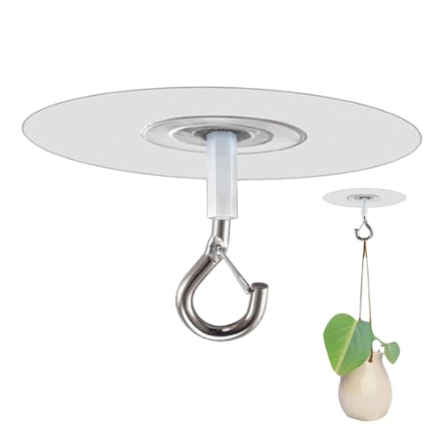 shpuuyy Selbstklebende Deckenhaken | Selbstklebende, wasserfeste Haken für die Decke - Nützliche Gadgets für Pflanzen, Windspiele, Luftballons, Dekorationen shpuuyy Selbstklebende Deckenhaken | Selbstklebende, wasserfeste Haken für die Decke - Nützliche Gadgets für Pflanzen, Windspiele, Luftballons, Dekorationen von shpuuyy
