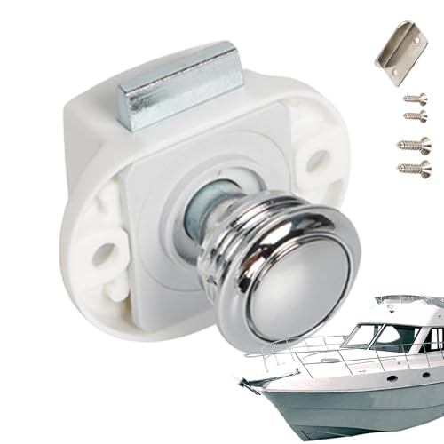 shpuuyy e Schlösser - Schlüssellose Drucktürverriegelung Aus Zinklegierung - Sicherheitsverriegelung Zubehör Für Innenraum Bad Transporter Caravan Schiff Yacht von shpuuyy
