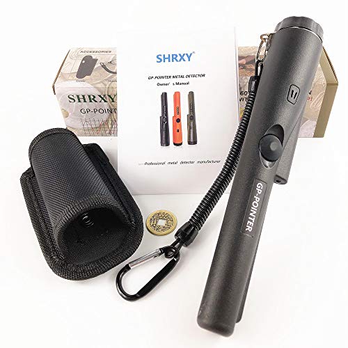 Hand Held Metal Detector Portable Gold Hunter GP-POINTER Black Gold Finder with LED light for Low Light Uses von shrxy