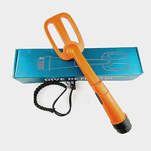 Unterwasser Metalldetektor Puls Pinpointer Induktion Tauchen Schatz Wasserdichter Metalldetektor Handheld Coil Metallfinder (Orange) von shrxy