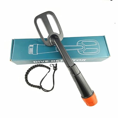 Unterwasser Metalldetektor Puls Pinpointer Induktion Tauchen Schatz Wasserdichter Metalldetektor Handheld Coil Metallfinder (Schwarz) von shrxy