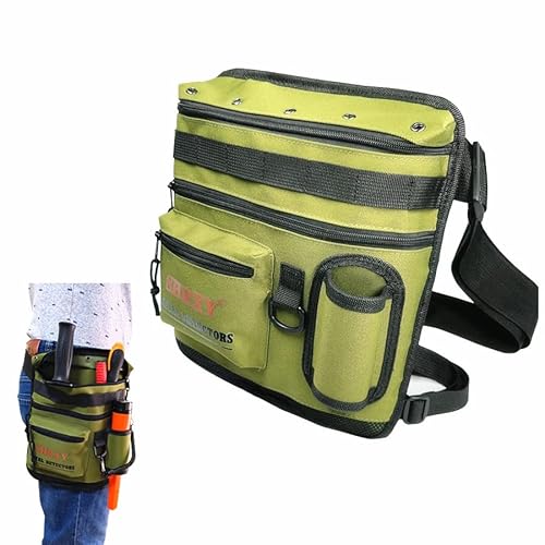 shrxy Garden Metal Detecting Finds Bag Detector Pouch Multi-Purpose Digger Tools Bag Waist Pack (New Green) von shrxy