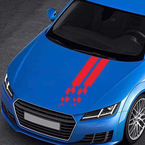 shuangmu Auto Vinyl Aufkleber, Autohaube Streifen Aufkleber Vinyl Körper Aufkleber Auto Styling Rennstreifen Aufkleber Aufkleber von shuangmu