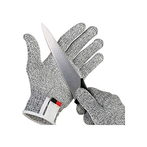 Cut beständige Schutzhandschuhe Anti Cut Proof-Handschuhe grau Anti geschnitten Stufe 5 Sicherheit Arbeitshandschuhe Küche Garten Butcher,7 von shuangtongdz