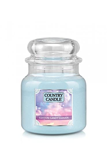 Country Candle - Cotton Candy Clouds - Mittleres Glas (453g) 2-Docht von shumee