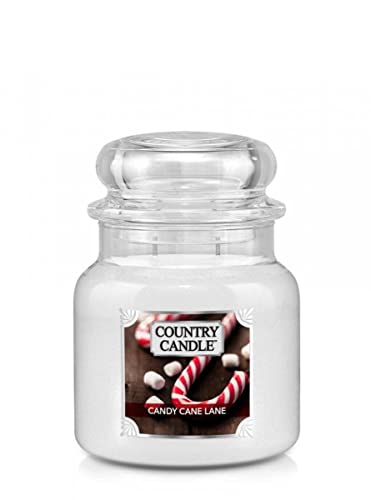 shumee Country Candle - Candy Cane Lane - Mittleres Glas (453g) 2-Docht von shumee