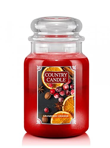 shumee Country Candle - Cranberry Orange - Großes Glas (680g) 2-Docht von shumee