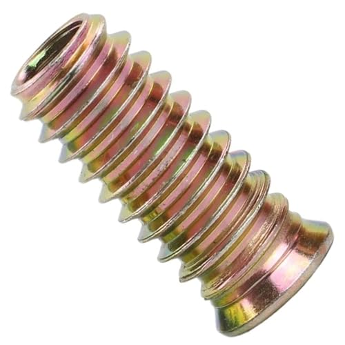 10 Stück M4 M5 M6 M8 M10 Verzinkter Stahl Innensechskant Gewindeeinsatzmutter Eingebettete E-Mutter For Möbel Holz Bett Schrank(M4x10mm) von shundeed