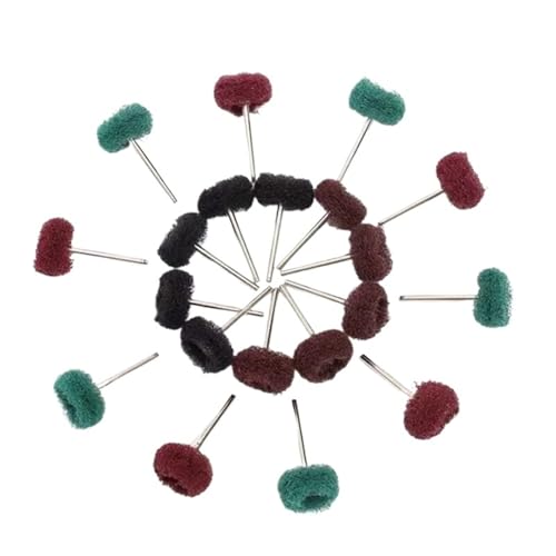 20 Stücke Bohrer Schleifbürste Nylon Polieren Polieren Rad Mit 2,35mm Schaft Schleifen Schleifen Kopf von shundeed