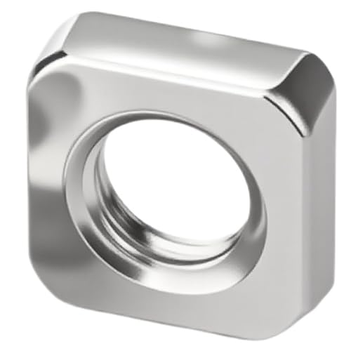 5–50 Stück DIN562 Edelstahl Quadratische Dünne Mutter M3 M4 M5 M6 M8 M10 M12 A2(M5 (50pcs)) von shundeed