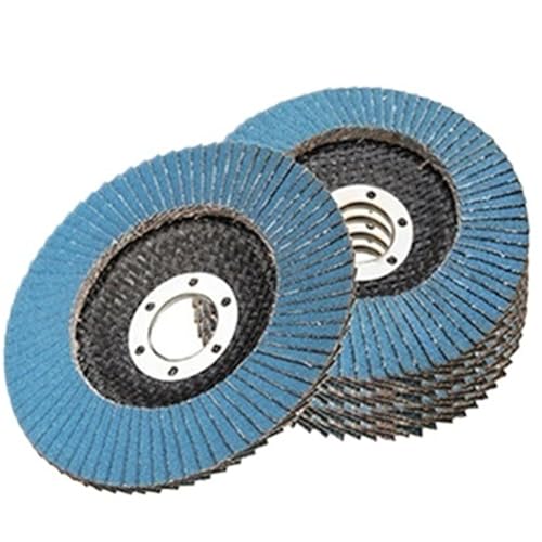 5 STÜCKE 125mm 5 "Winkelschleifer Schleifscheibe Metall Kunststoff Holz Schleifwerkzeug 40/60/80/120er Körnung Schleifscheiben Fächerscheiben(5pcs grit 80) von shundeed