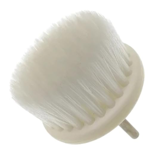 60 Mm Weiße, Mit Nanodrähten Versehene Kunststoff-Weichbürste Mit Bohrmaschine, 2-teiliger Kopf For Reinigen Von Teppichen, Leder Und Polstern, Weiche Reinigungsbürste von shundeed