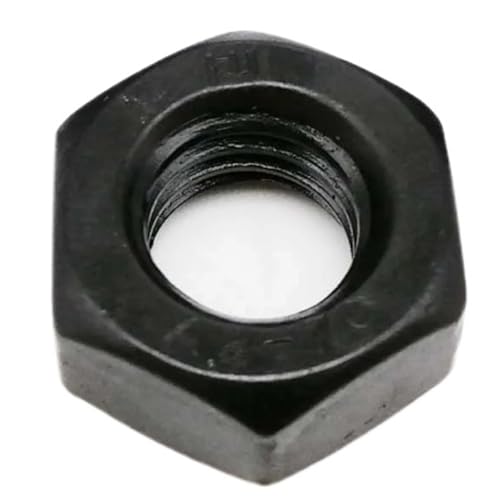 M1.6 M2 .5 M3 M4 M5 M6 M8 M10 M12 DIN934 Schwarze Farbe 304 A2-70 Edelstahl-Sechskantmutter Sechskant-metrisches Gewinde(50pcs M8) von shundeed