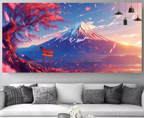 Sonnenuntergang Diamond Painting Berge Diamond Painting Erwachsene Bastelset, 5D Crystal Art Kreuzstich Strass Stickereipuzzl, Diy Kinder Daiments Malerei Volldiamant Leinwand für Gift 70x140cm M-Y777 Sonnenuntergang Diamond Painting Berge Diamond Painting Erwachsene Bastelset, 5D Crystal Art Kreuzstich Strass Stickereipuzzl, Diy Kinder Daiments Malerei Volldiamant Leinwand für Gift 70x140cm M-Y777 von shuoguoo
