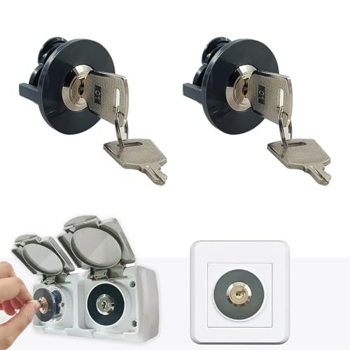 Shuokang Steckdosenschloss, Stromdiebstahl verhindern, Stromkosten sparen; Verhindert Kontakt von Kindern, Haustieren mit elektrischen Geräten. Im Innen- und Außenbereich weit verbreitet, 2er-Pack Shuokang Steckdosenschloss, Stromdiebstahl verhindern, Stromkosten sparen; Verhindert Kontakt von Kindern, Haustieren mit elektrischen Geräten. Im Innen- und Außenbereich weit verbreitet, 2er-Pack von shuokang