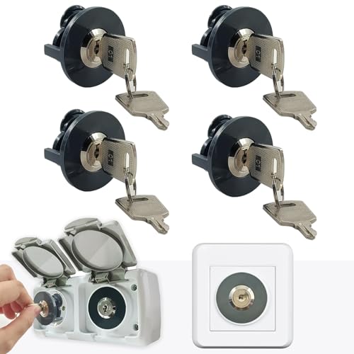 Shuokang Steckdosenschloss, Stromdiebstahl verhindern, Stromkosten sparen; Verhindert Kontakt von Kindern, Haustieren mit elektrischen Geräten. Im Innen- und Außenbereich weit verbreitet, 4er-Pack Shuokang Steckdosenschloss, Stromdiebstahl verhindern, Stromkosten sparen; Verhindert Kontakt von Kindern, Haustieren mit elektrischen Geräten. Im Innen- und Außenbereich weit verbreitet, 4er-Pack von shuokang