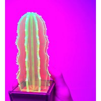 Kaktus-Skulptur - Fluoreszierende Grüne Kakteen Pflanze von shwiftydesign
