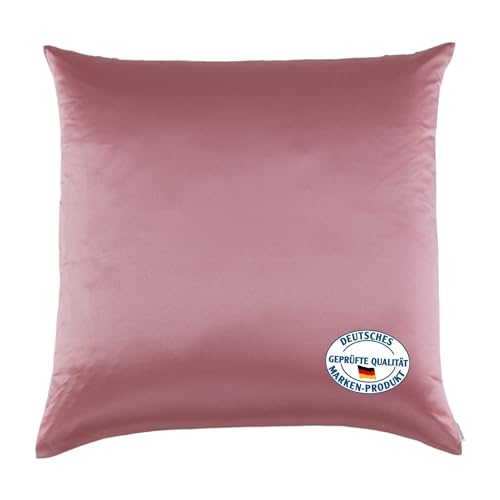 SICHOU Seidenkissenbezug 40x40cm Seide Silk Kopfkissenbezug Kissenbezug Kissenhülle aus 100% hochwertiger 19 MM Maulbeerseide Oeko-TEX Standard 100 (LUETTÈ Altrose) von sichou die seidenmanufaktur