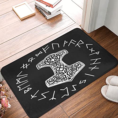 Badteppich Wikinger Mjolnir Und Runenrad Symbol Der Nordischen Mythologie 40X60Cm Schmutzfangmatte Schmutz Widerstehen Fußmatte Dauerhaft Sauberlaufmatte Für Eingang Schlafzimmer Flur Badteppich Wikinger Mjolnir Und Runenrad Symbol Der Nordischen Mythologie 40X60Cm Schmutzfangmatte Schmutz Widerstehen Fußmatte Dauerhaft Sauberlaufmatte Für Eingang Schlafzimmer Flur von sichuanyanluogemaoyiyouxiangongsi