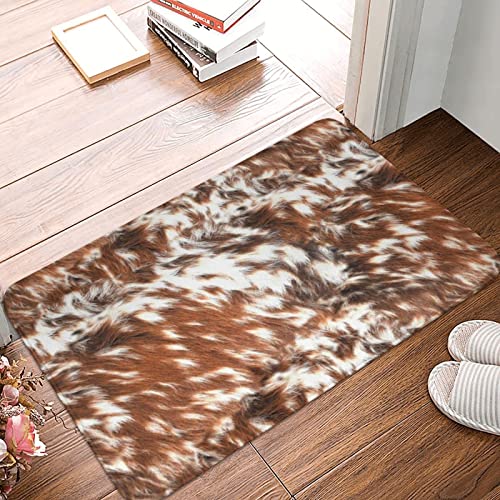 Badvorleger Rustikales Rindsleder Mit Schwarz-Braun Gepunktetem Fell 40X60Cm Schmutzfangmatte Schmutz Widerstehen Fußmatte Innen Rutschhemmender Badteppich Für Außen Eingang Badezimmer Badvorleger Rustikales Rindsleder Mit Schwarz-Braun Gepunktetem Fell 40X60Cm Schmutzfangmatte Schmutz Widerstehen Fußmatte Innen Rutschhemmender Badteppich Für Außen Eingang Badezimmer von sichuanyanluogemaoyiyouxiangongsi